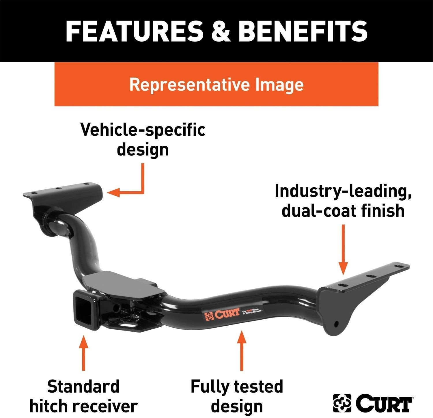CURT 13392 vehicle-specific fit on Jeep Wrangler JK/JL for precise mounting.