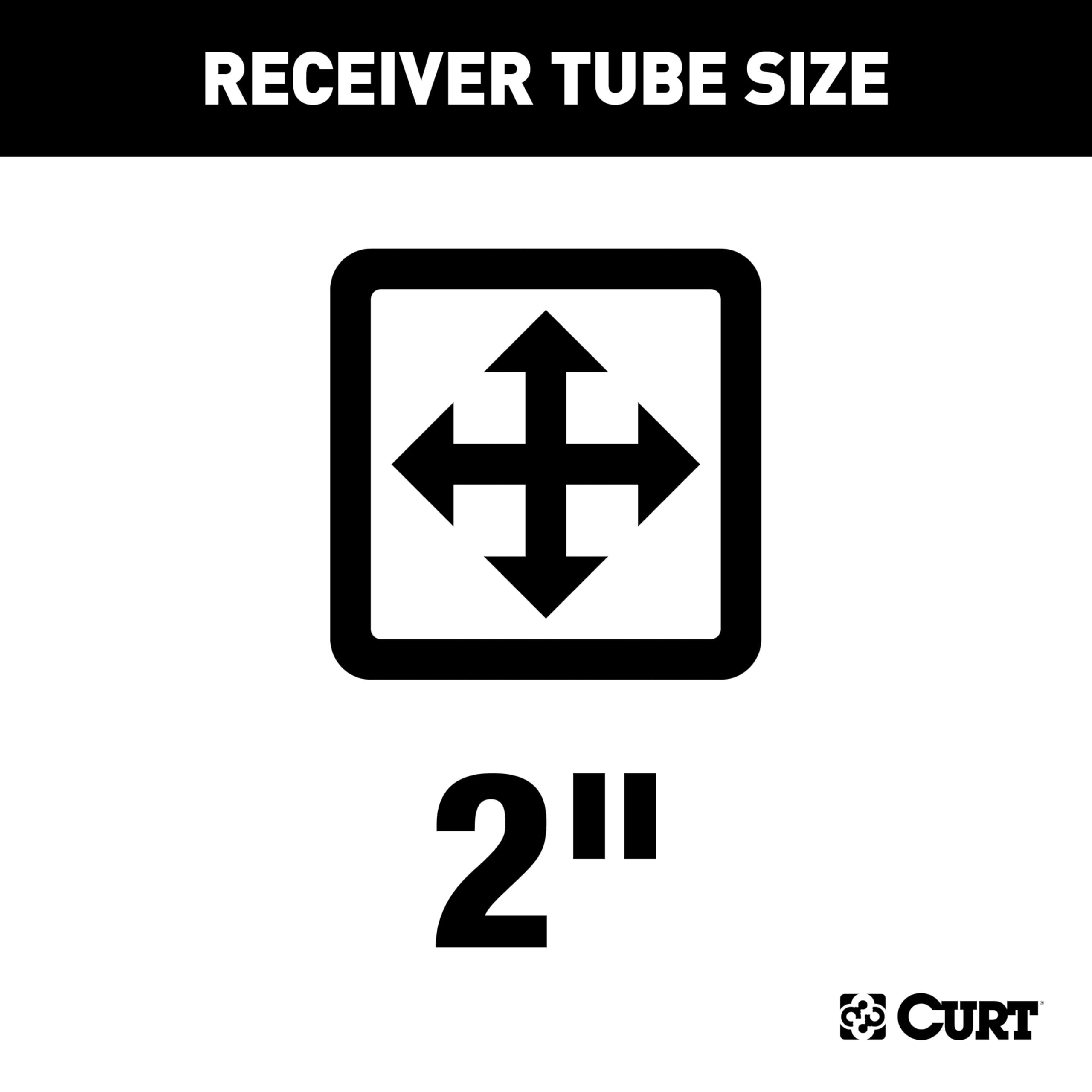 CURT 13615 hitch closeup shows rust-resistant finish ideal for long outdoor use