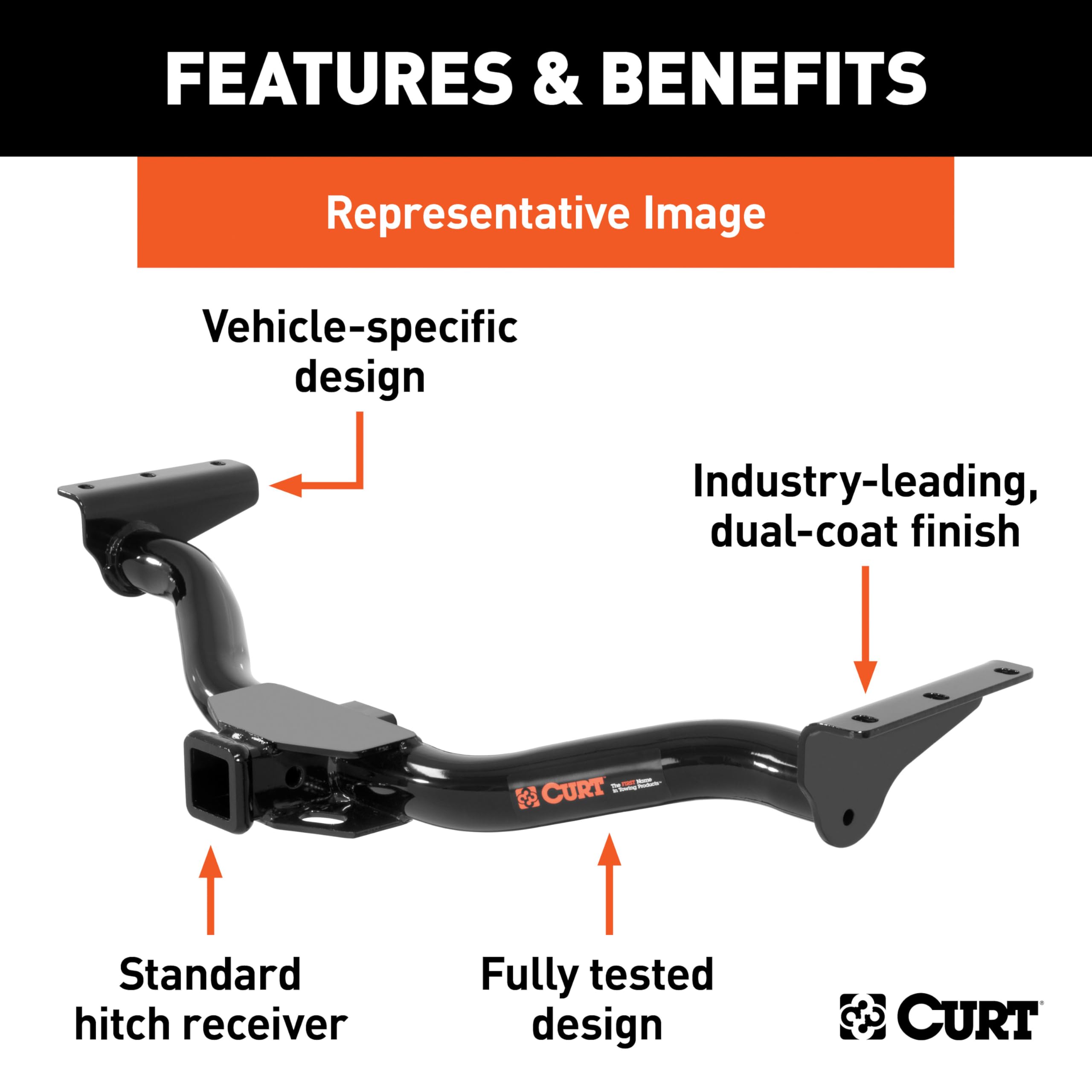 CURT 13615 Class 3 hitch installed on NX model enables easy hitching