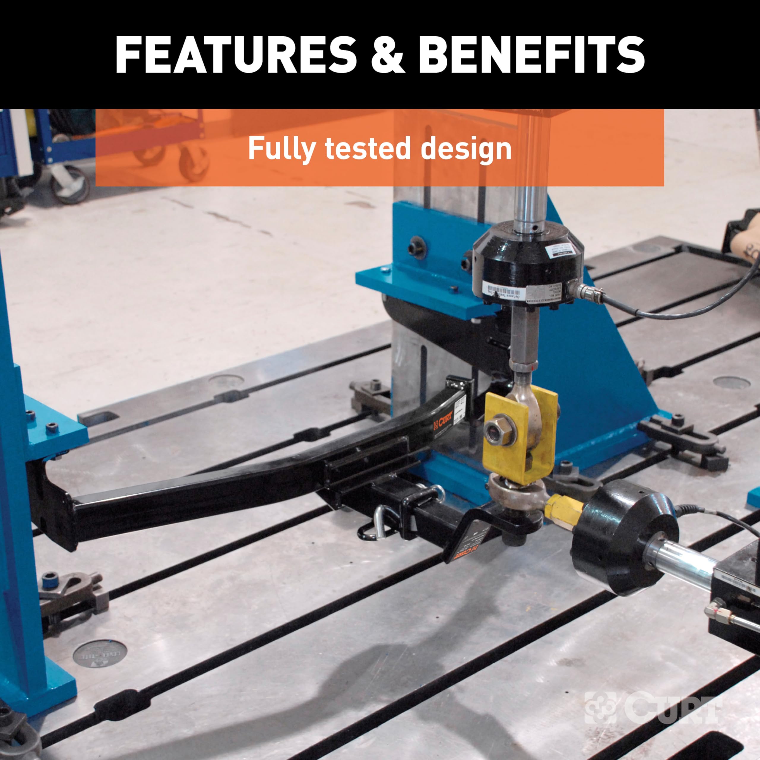 CURT 13615 finish highlights rust and chip resistance for harsh weather