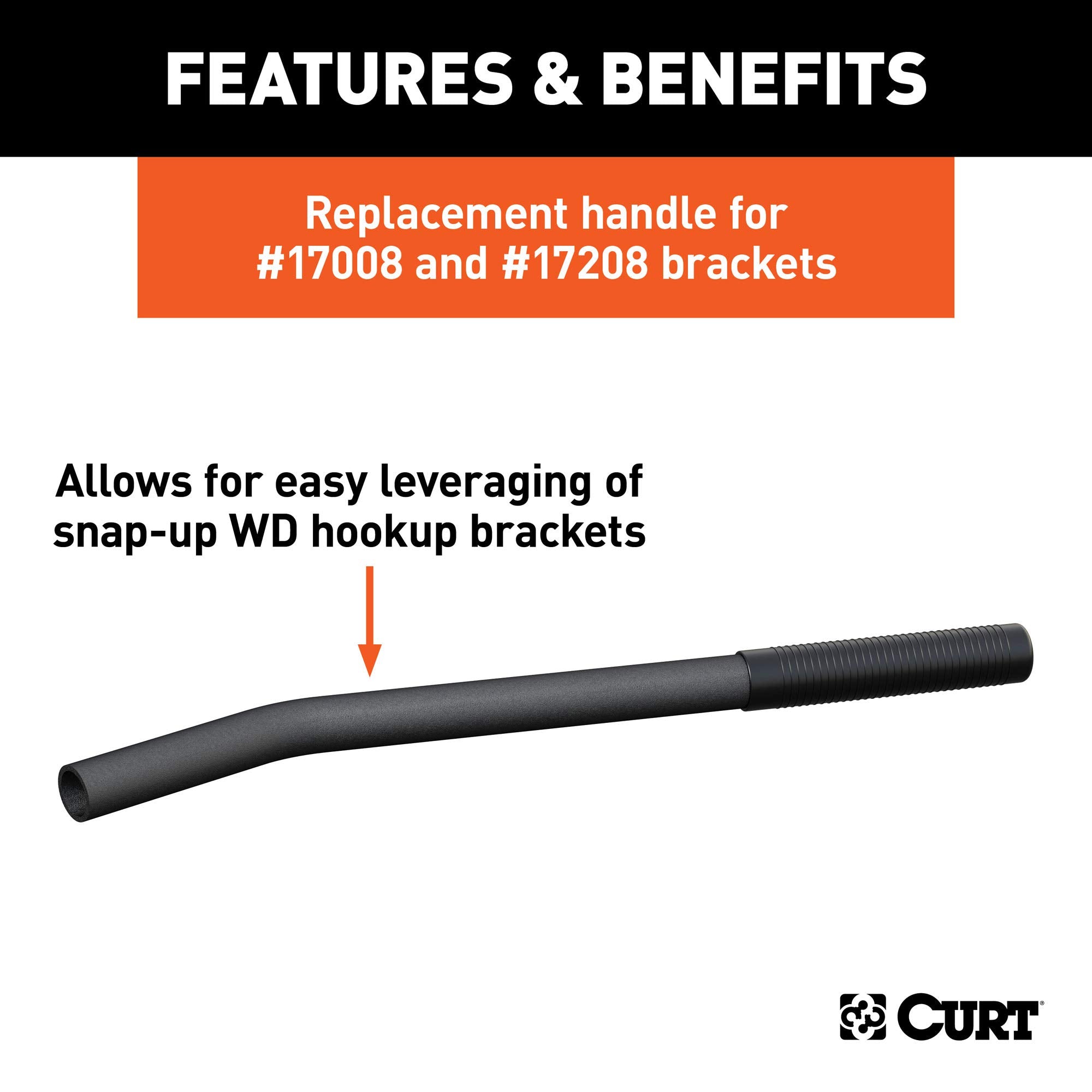 CURT 17112 steel construction delivers durability during hitch setup and use.