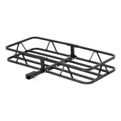 CURT 18145 cargo basket front view showing 6-inch sides for secure storage.