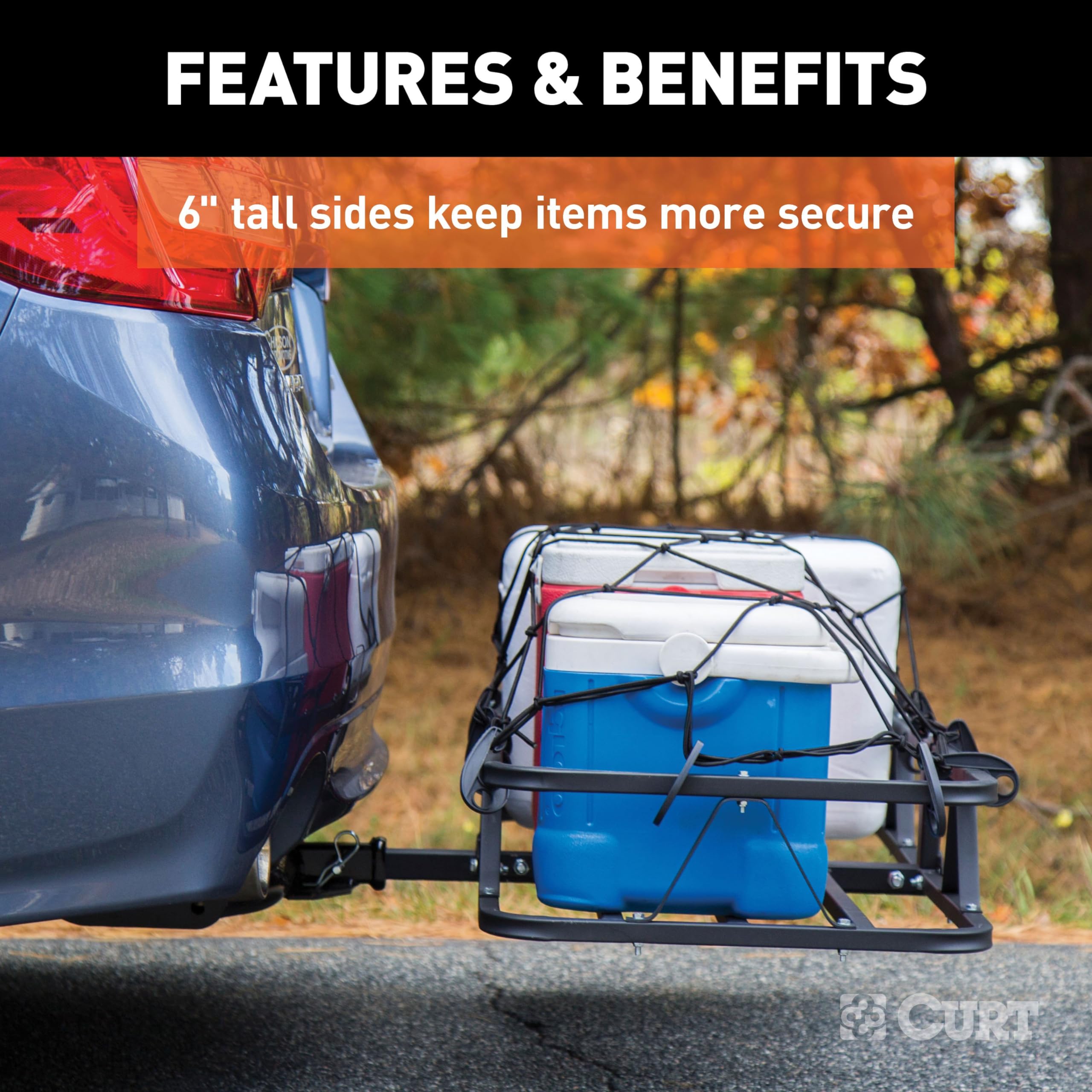CURT 18145 powder-coated finish resists rust, scratches, and UV damage.