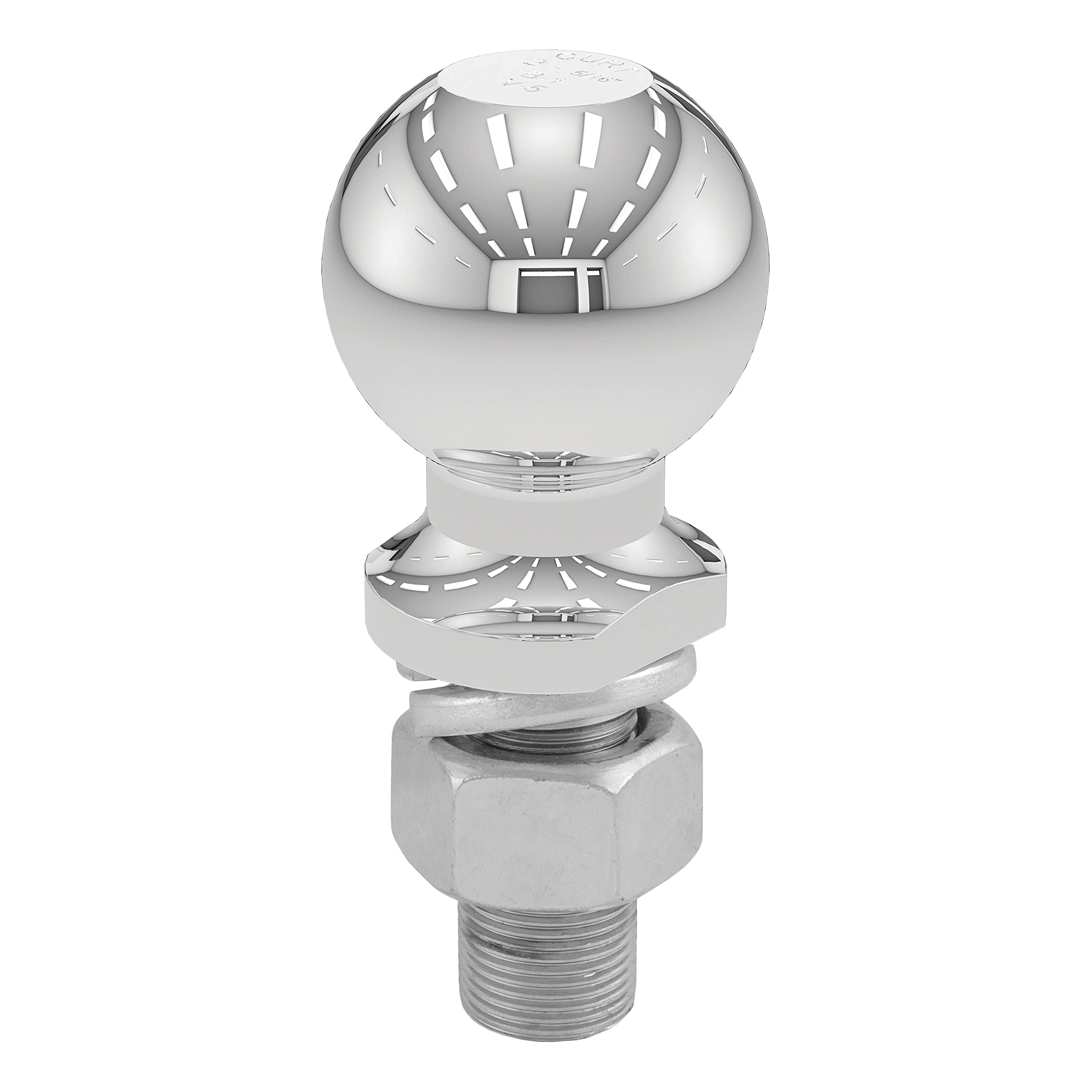 CURT 2-5/16-inch trailer ball with chrome finish for durable towing