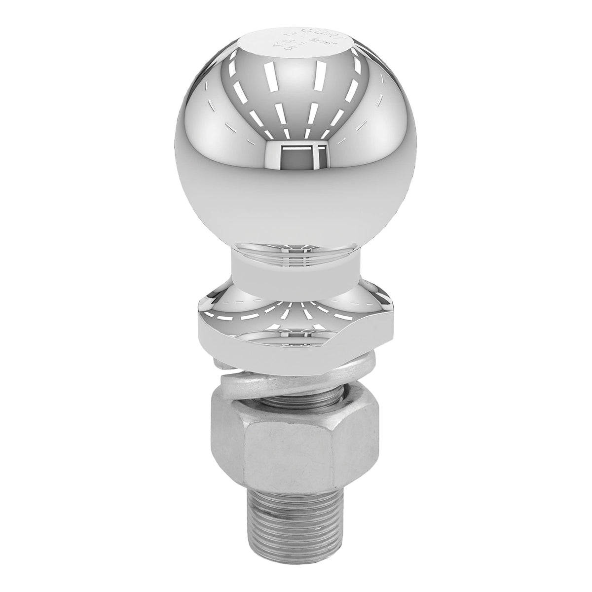 CURT 40007 chrome trailer hitch ball ready for heavy towing