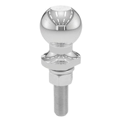 CURT 40073 chrome trailer hitch ball with durable finish ready for towing.