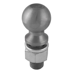 CURT 40085 raw steel trailer ball, front view, heavy-duty towing up to 30,000 lbs.