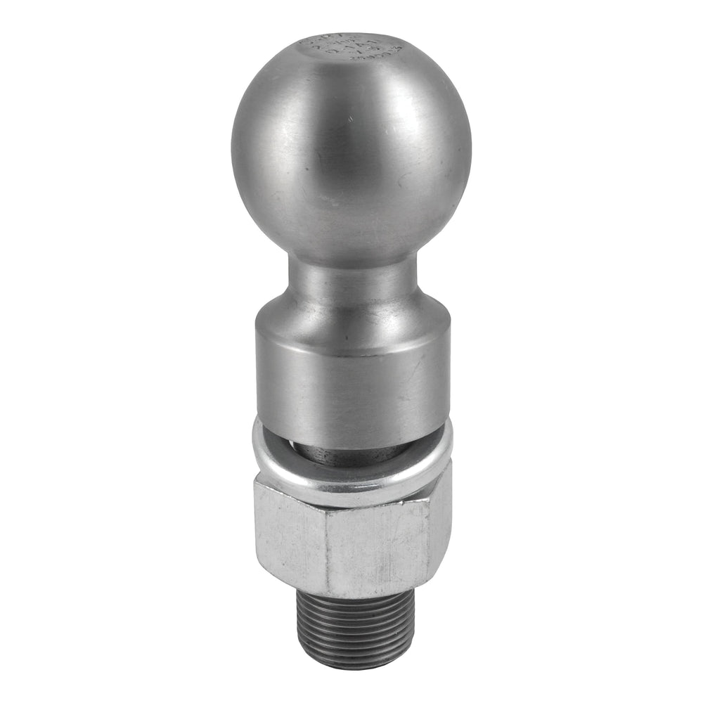 CURT 40086 raw steel trailer ball body for heavy towing durability.