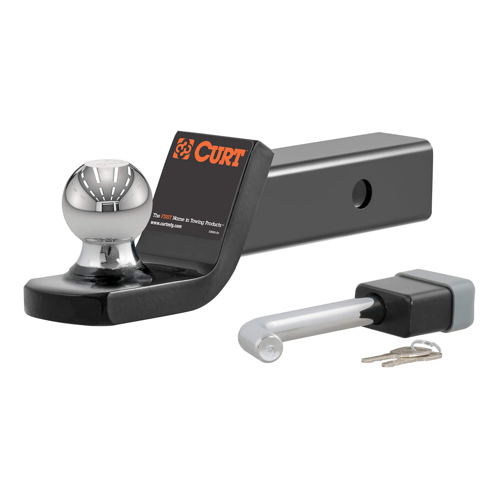 CURT 45141 trailer hitch mount with Fusion ball for secure towing.