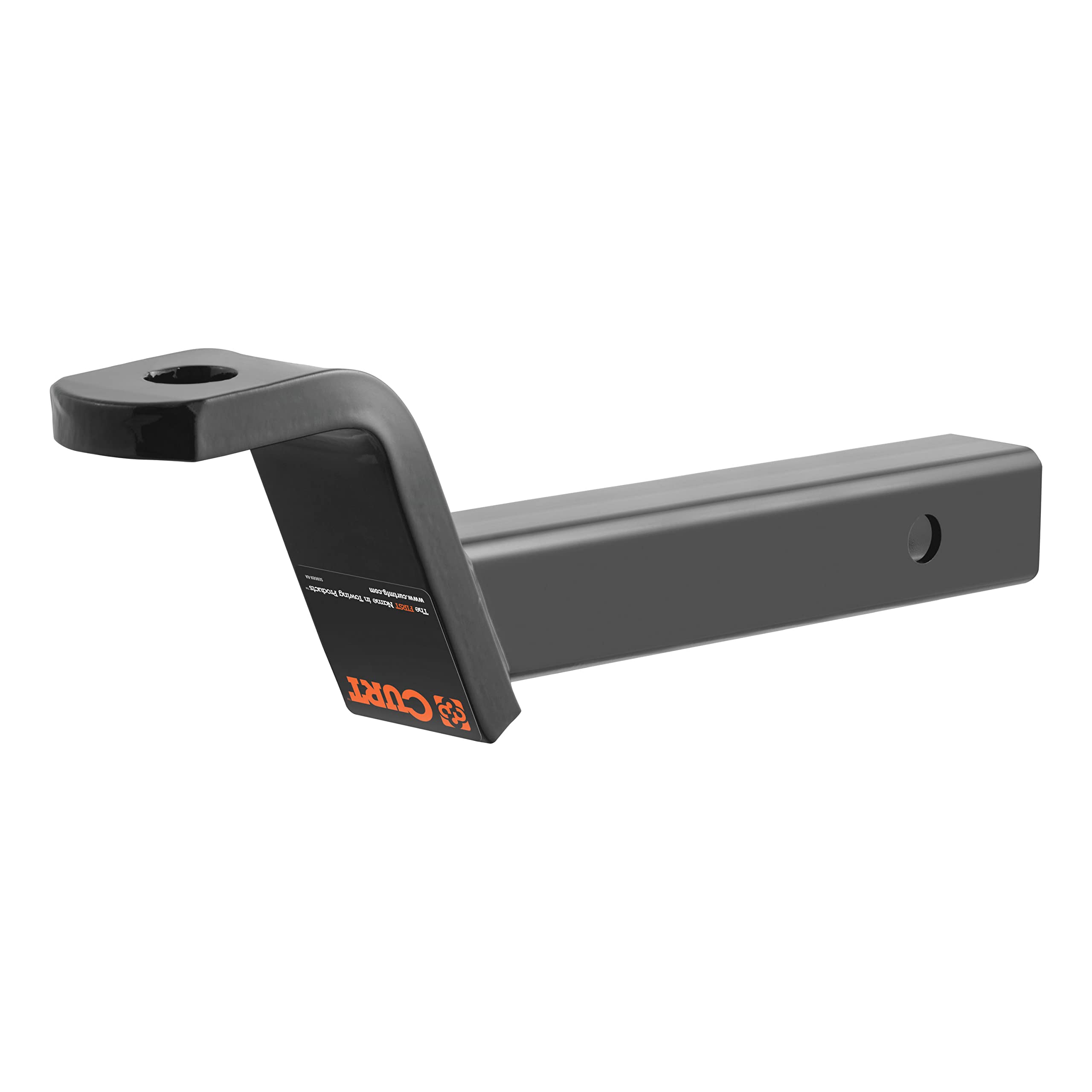 CURT 45270 ball mount showing 4-inch drop and 2-inch rise