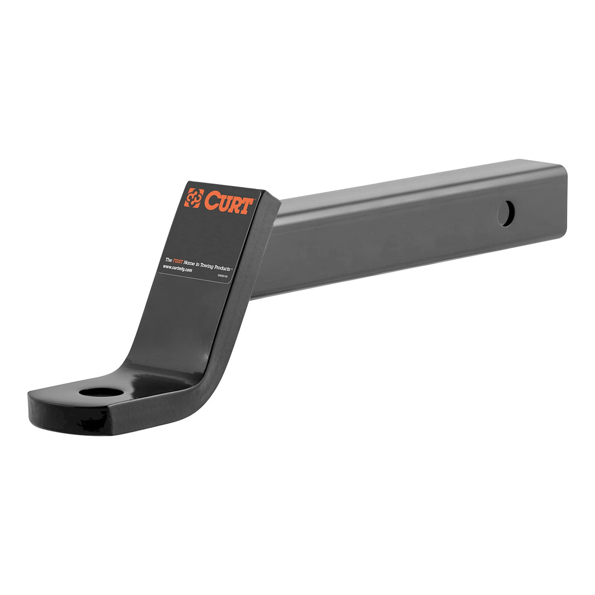CURT 45270 ball mount installed in a 2-inch receiver for level towing