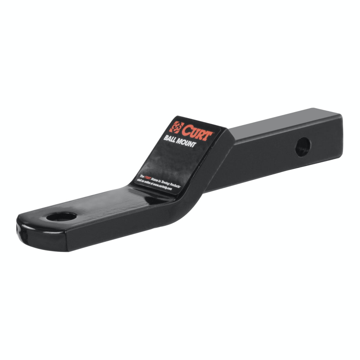 CURT 45503 ball mount fits 1-1/4 inch receivers for level towing.
