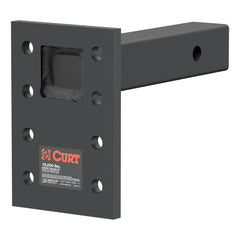 CURT 48325 adjustable pintle mount with 2-inch shank for versatile, level towing.
