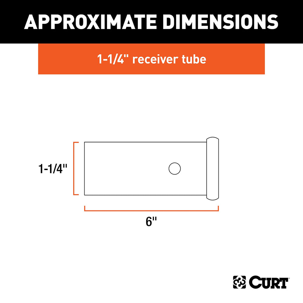 CURT 49506 raw finish weld-ready tube highlights readiness for custom towing builds.