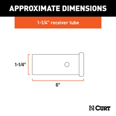 CURT 49506 raw finish weld-ready tube highlights readiness for custom towing builds.