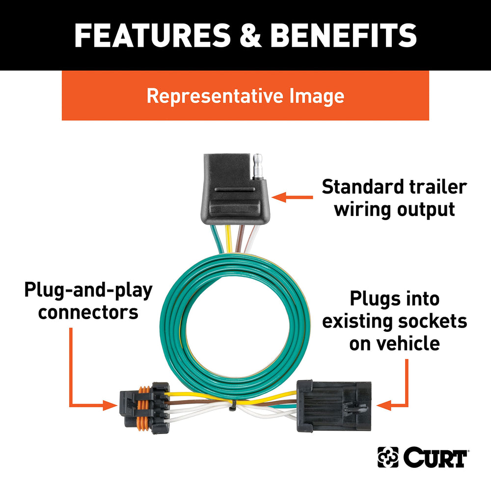 CURT 55315 harness installation demonstrates plug-and-play connection for GMC/C1500