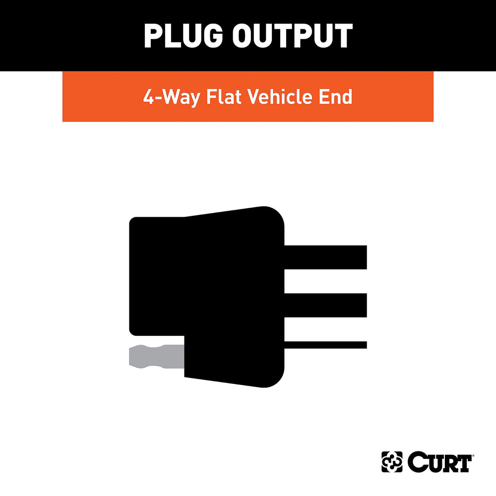 CURT 55325 4-way-flat output powers tail lights and signals