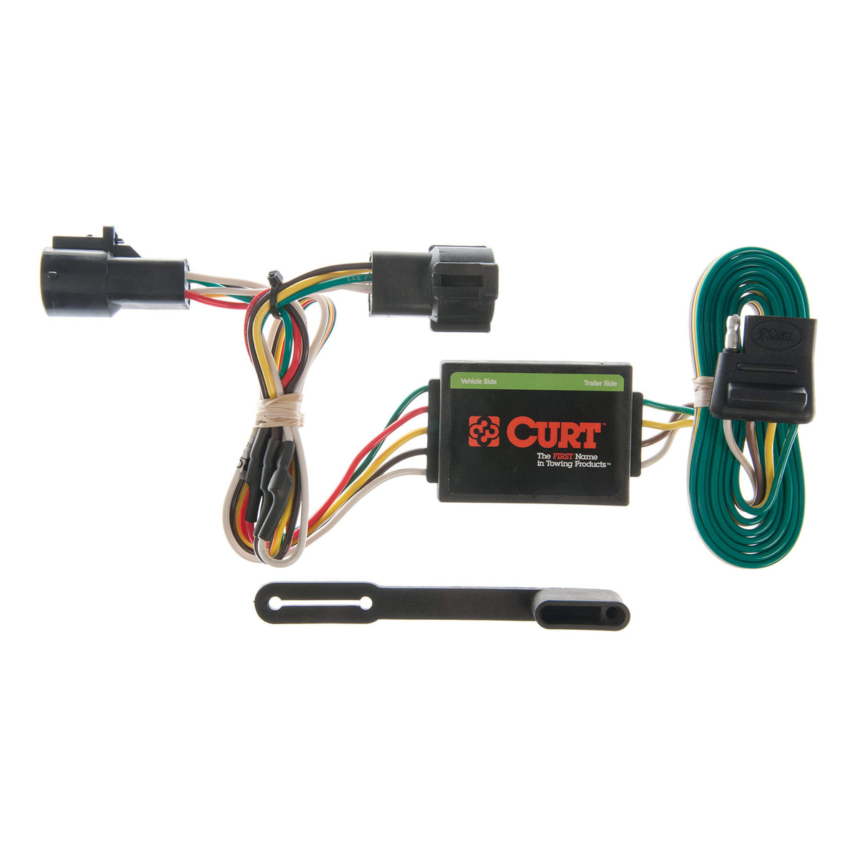 CURT 55325 vehicle-side 4-pin harness plug for quick, tool-free installation