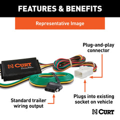 CURT 55336 plug-and-play setup simplifies installation without cutting