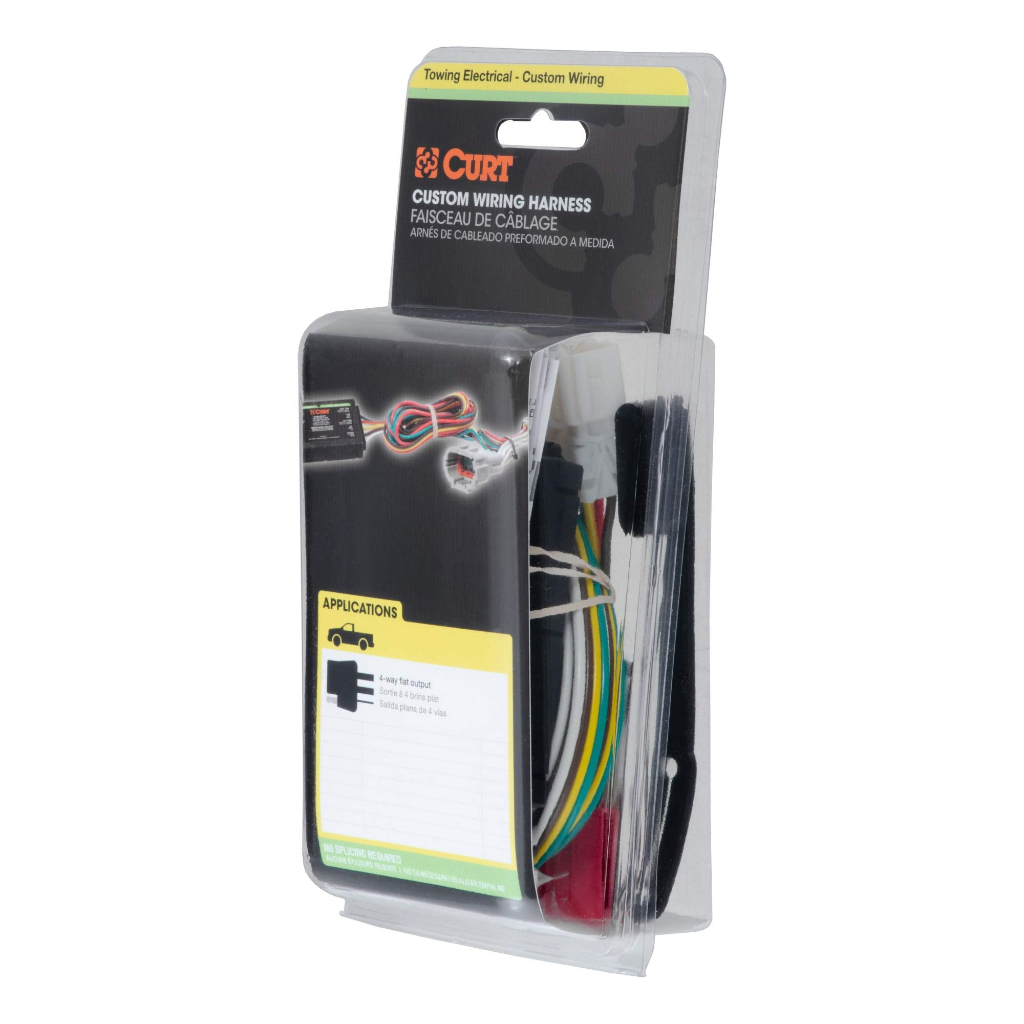 CURT 55510 plug-and-play wiring harness fits select GMC Canyon, Chevrolet Colorado, Isuzu I-Series.