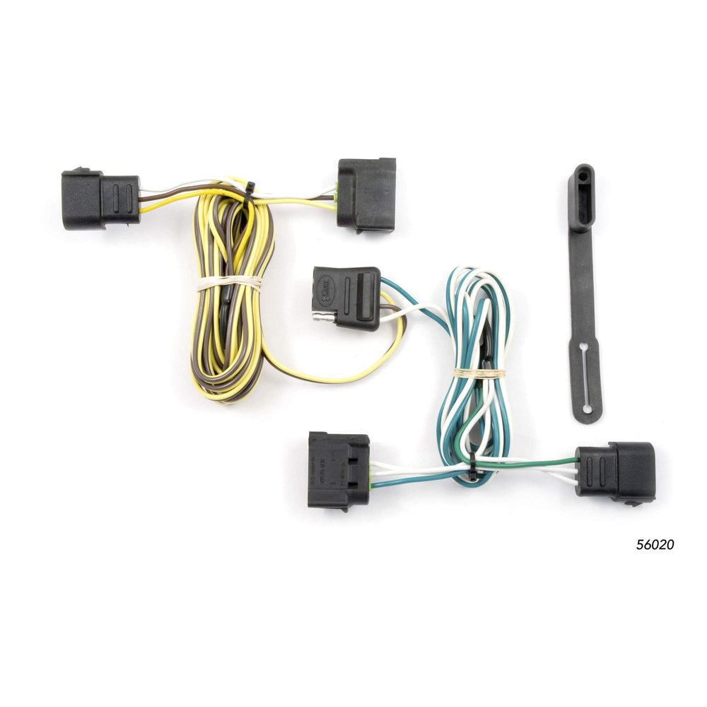 CURT 56020 vehicle-side 4-pin harness connects to Ford E-Series for trailer towing