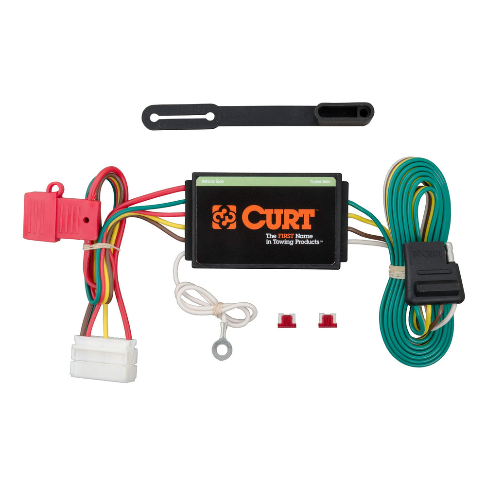 CURT 56192 T-connector for Acura MDX with 4-way flat socket for easy trailer power.