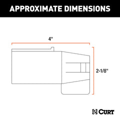 CURT 57004 adapter plugs into a 7-way outlet enabling 4- or 5-way trailer plugs