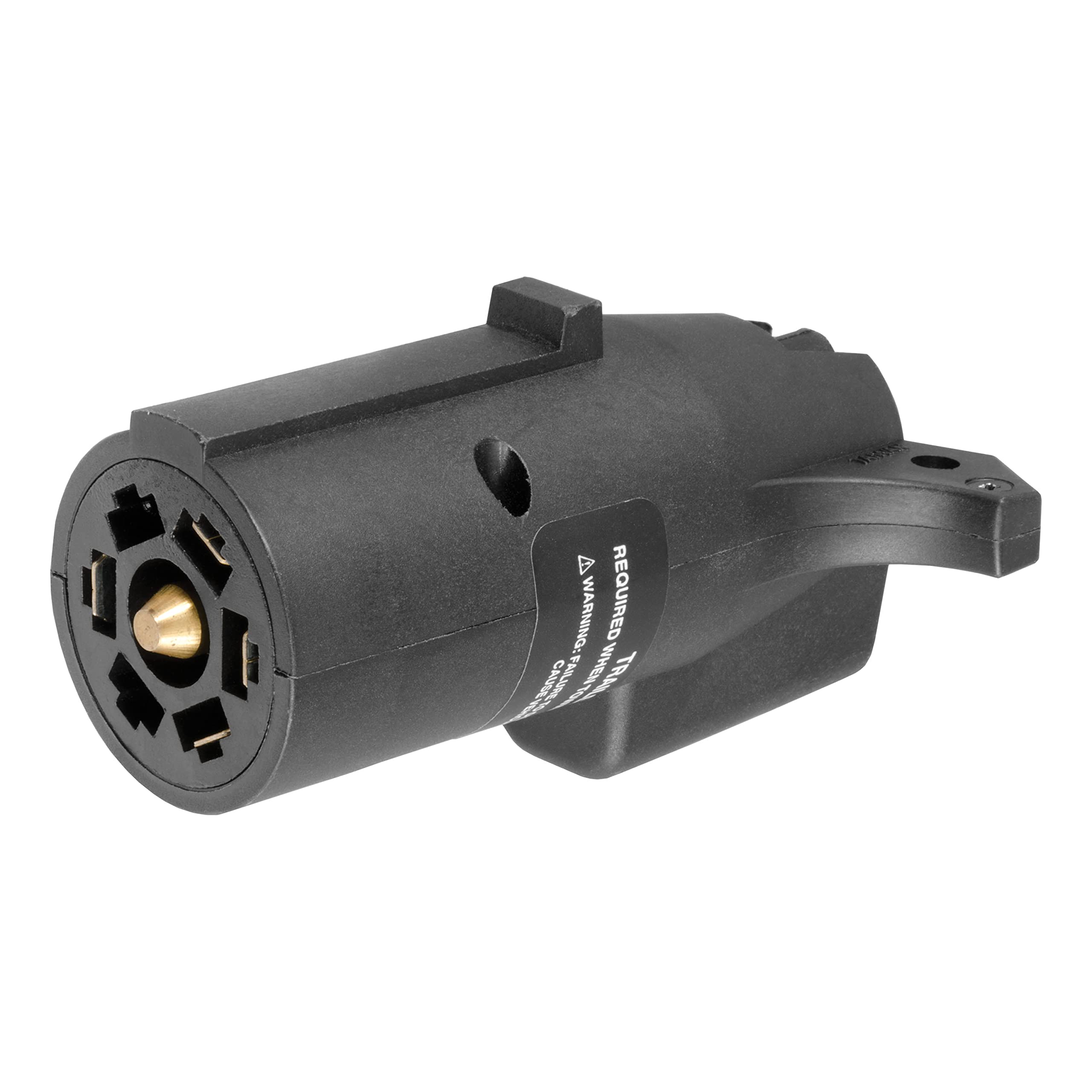 CURT 57004 7-Way LED trailer light adapter connects LED trailer lights reliably