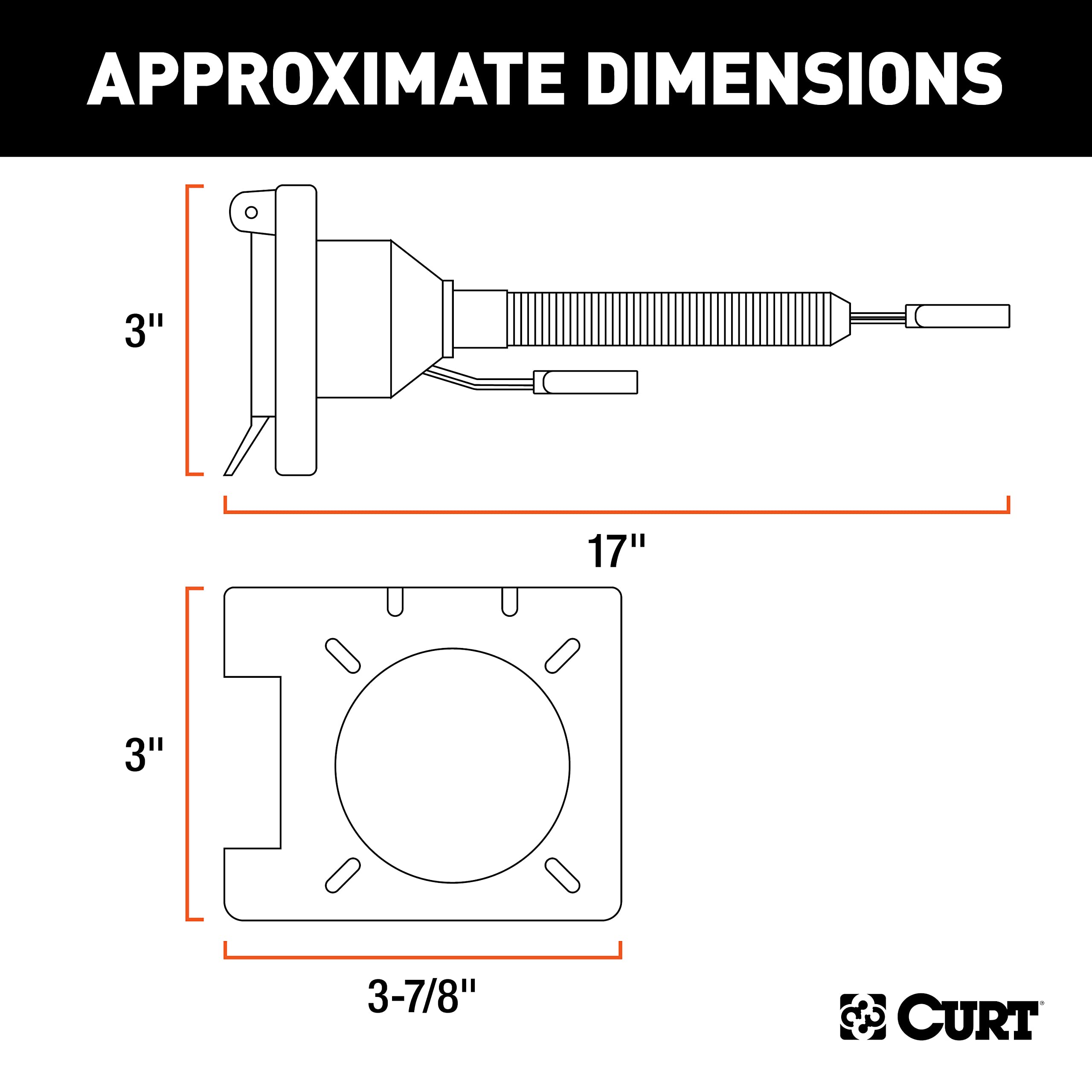 Dust covers protect 4-pin and 7-pin sockets for weather resistance