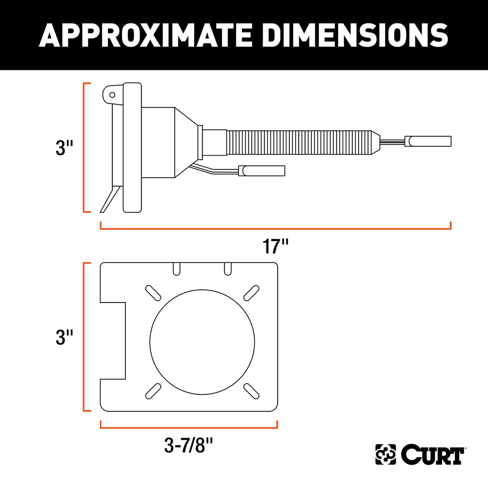 Dust covers protect 4-pin and 7-pin sockets for weather resistance