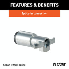 CURT 58082 6-way round connector compatible with common trailers.
