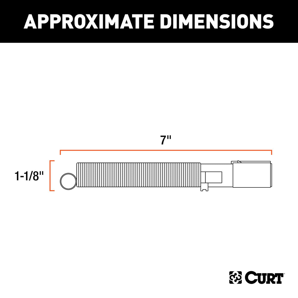 CURT 58082 ergonomic grip aids quick plugging and unplugging on the go.