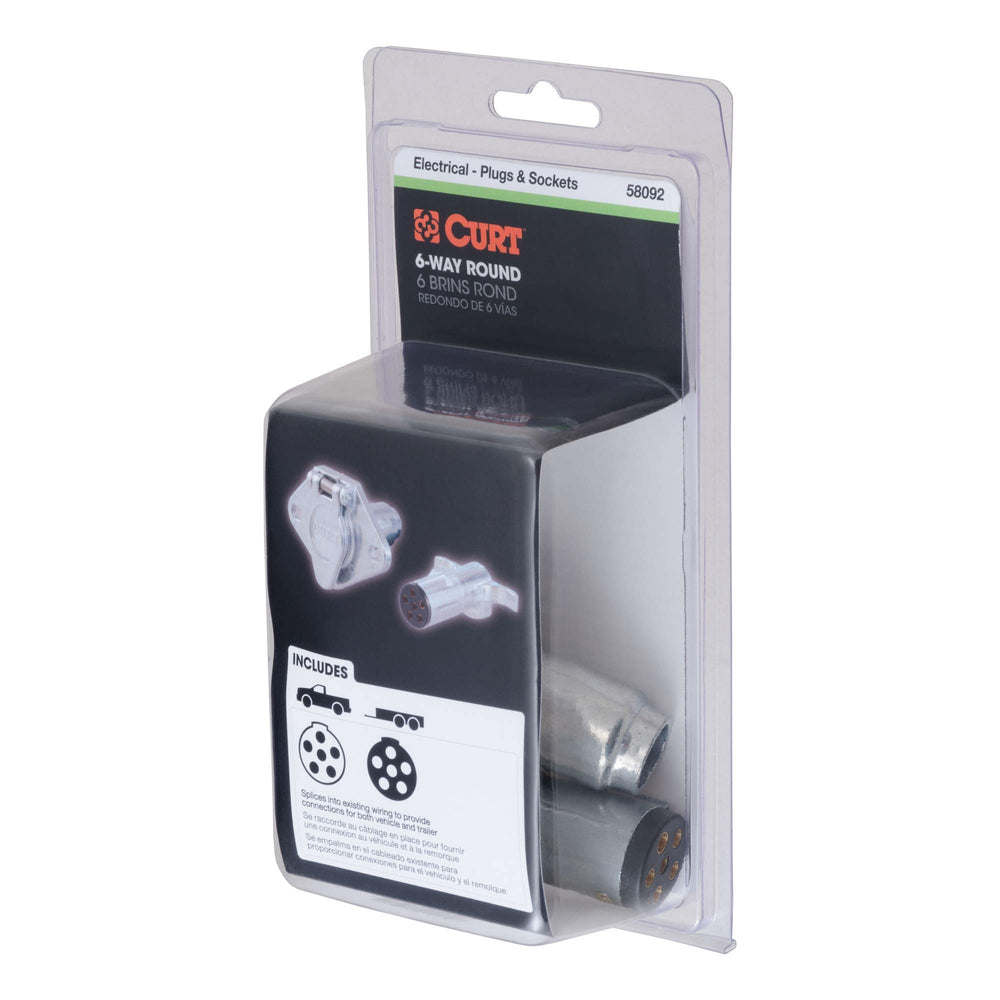 CURT 58092 weather-resistant plug resists rain and corrosion