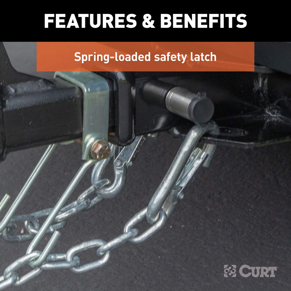 CURT 81277 snap hook used with safety chains or cargo straps
