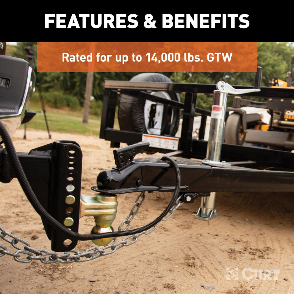 CURT anti-rattle channel design reduces hitch movement during towing