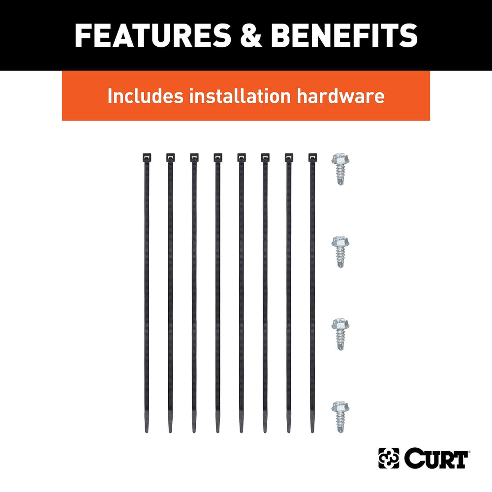 CURT compatibility with Chevy, Dodge, Ford, GMC, Nissan, Ram, Toyota trucks