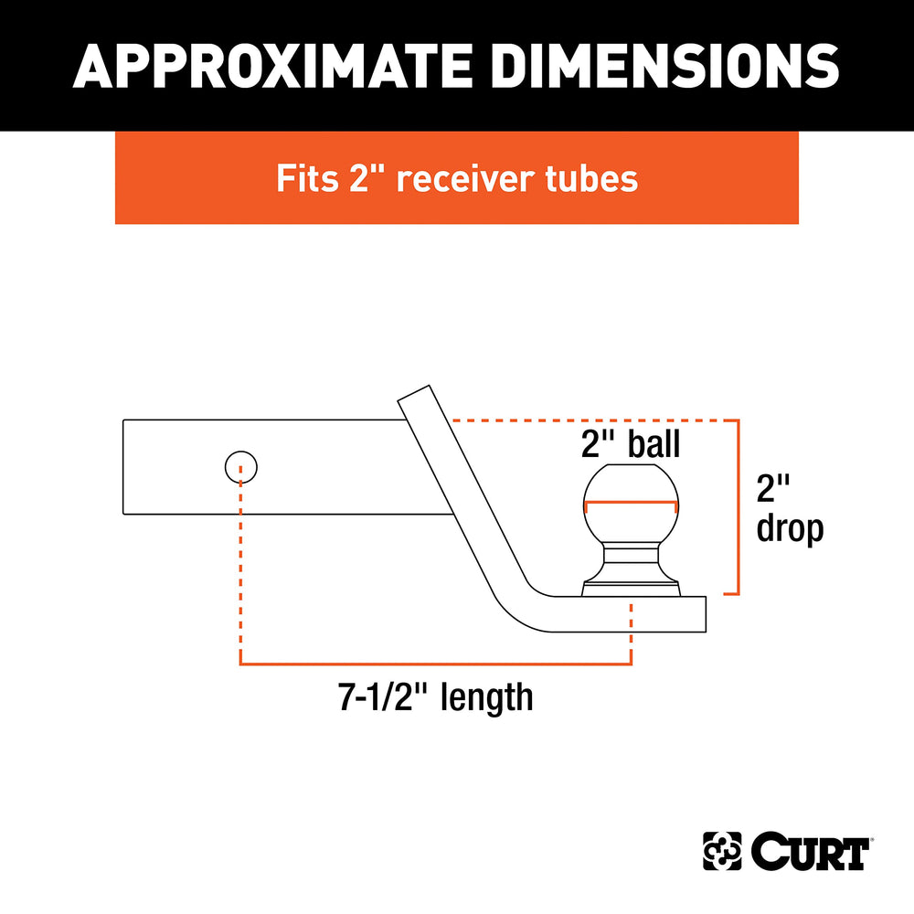 CURT Fusion 2-inch receiver fit ensures versatile towing for many trailers