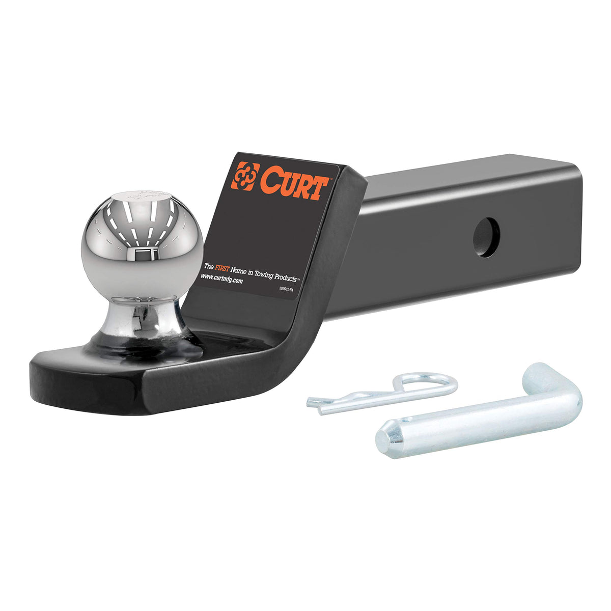 CURT Fusion hitch mount with 2-inch ball for ready-to-tow performance
