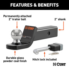 CURT hitch lock 23021 adds security with dead bolt design.