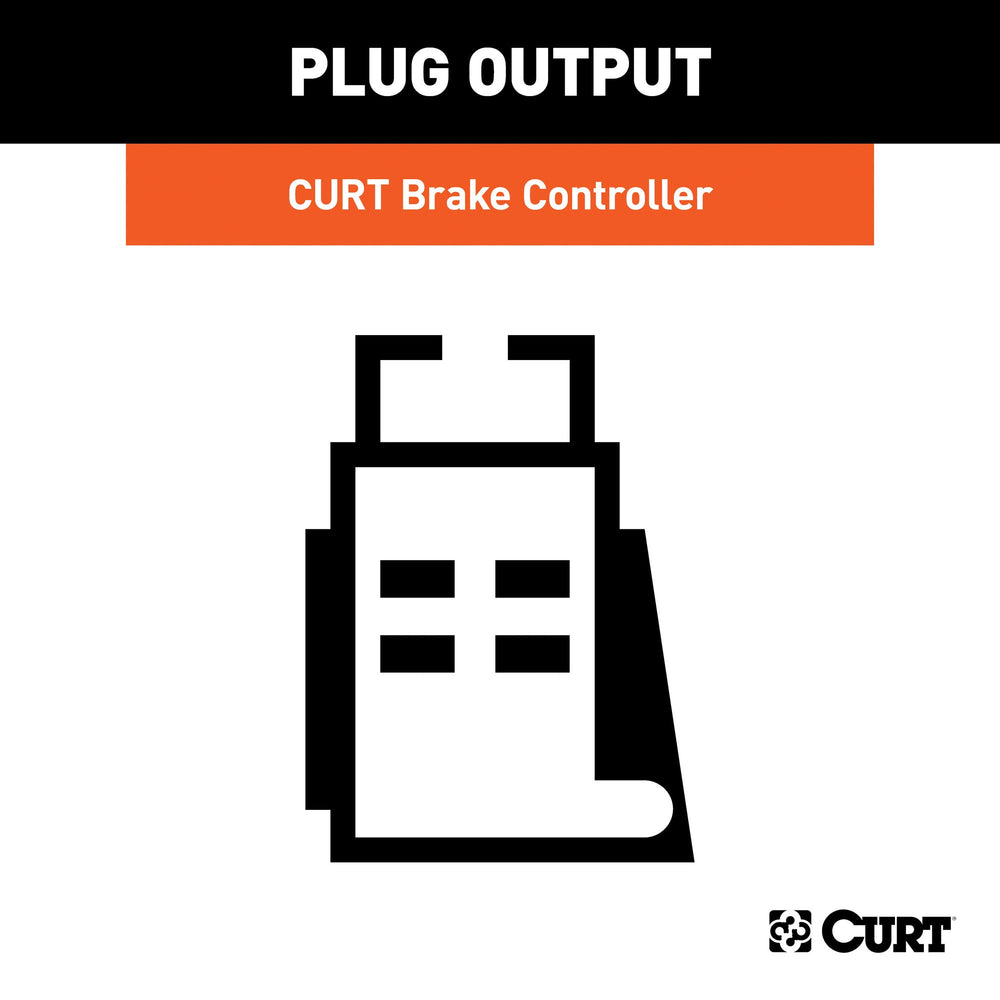 CURT Quick Plug harness trailer-side connection ensures reliable signals to electric brakes