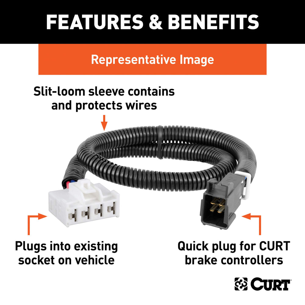 CURT Quick Plug harness vehicle-side plug simplifies installation in compatible Silverado and Tahoe models