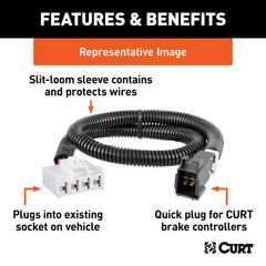 CURT Quick Plug harness vehicle-side plug simplifies installation in compatible Silverado and Tahoe models