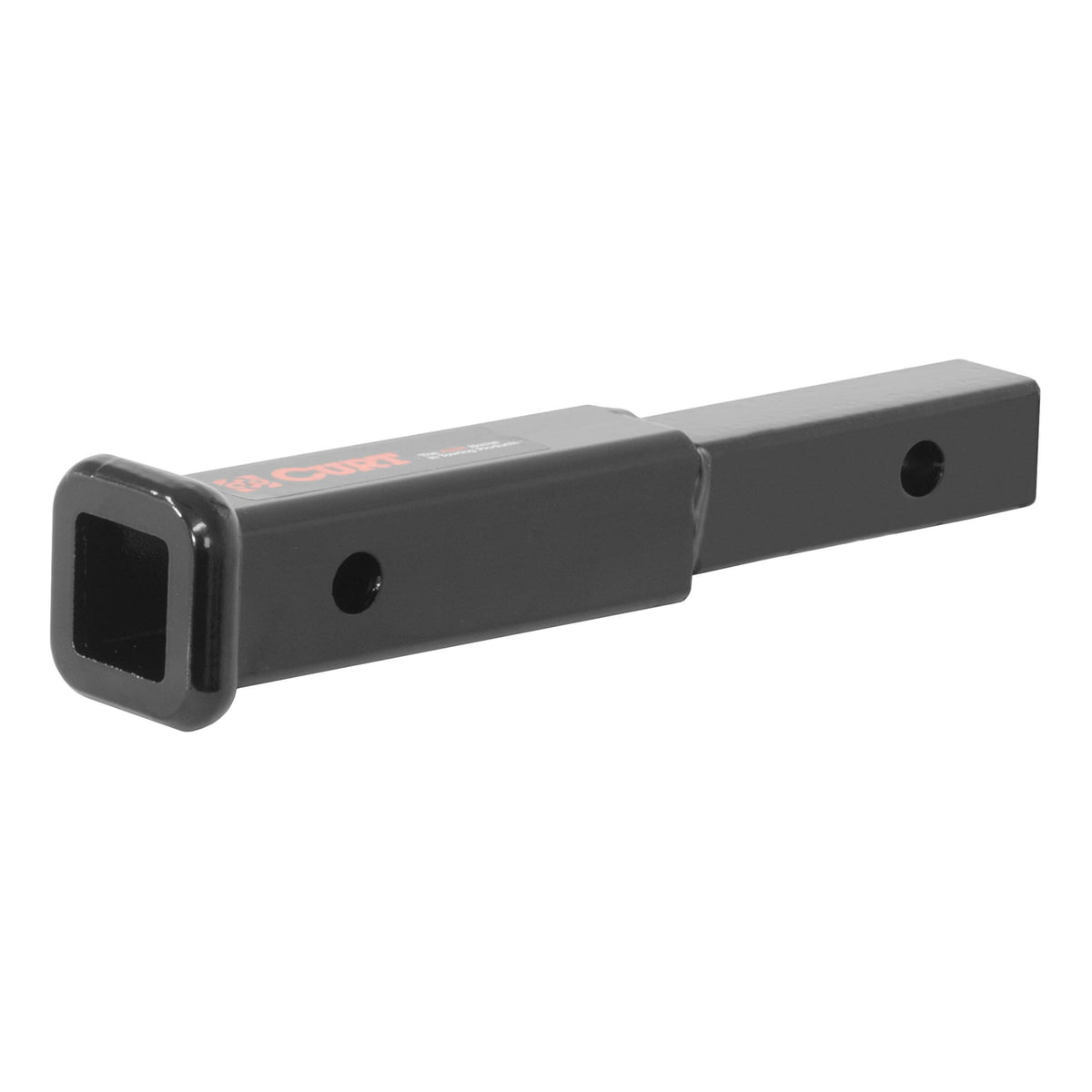 CURT receiver extender 7-inch length provides extra bumper clearance for hitch-mounted gear