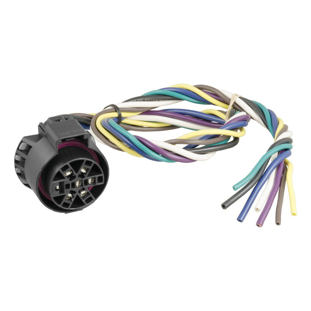 CURT 7-pin USCAR harness for trailer power, easy installation and reliable connections.
