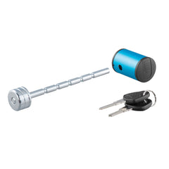 CURT right-angle trailer lock with swivel head for easy locking.