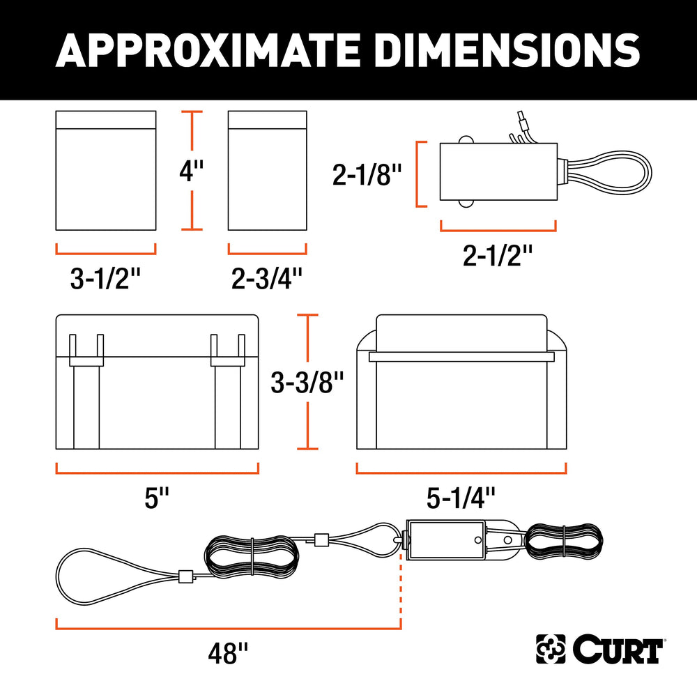 CURT Soft-Trac 1 charger keeps the breakaway battery ready