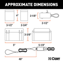 CURT Soft-Trac 1 charger keeps the breakaway battery ready