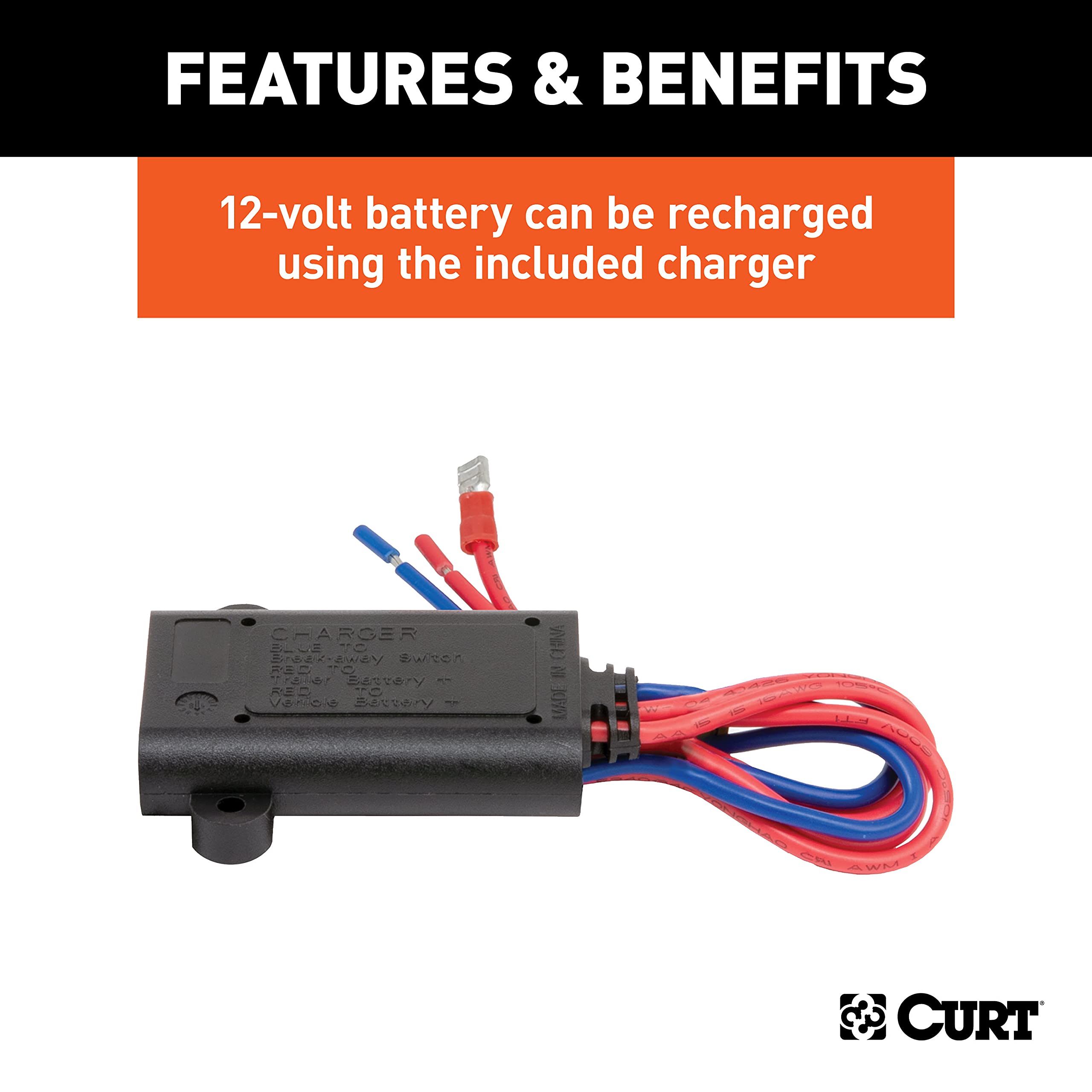 CURT Soft-Trac 1 breakaway kit layout for easy installation