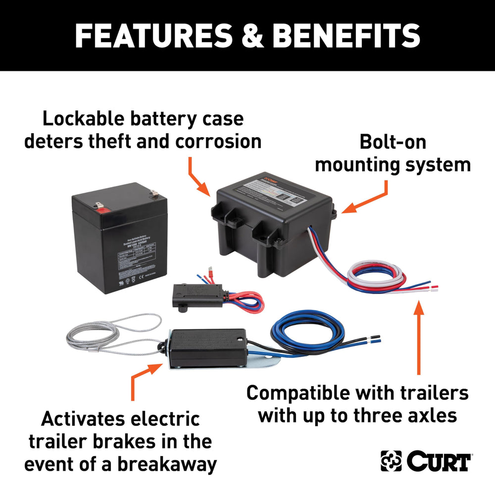CURT Soft-Trac 1 lanyard connects vehicle and trailer safely