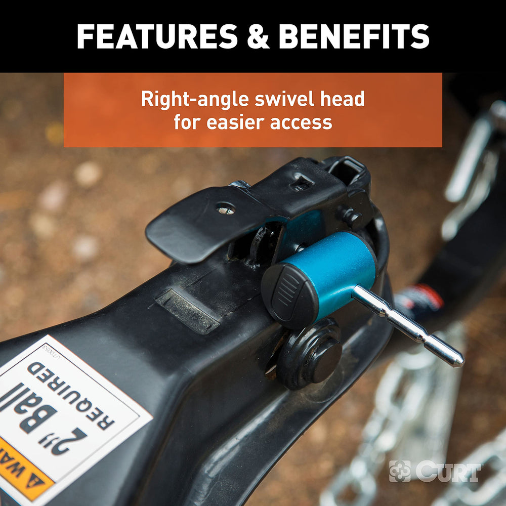 Adjustable 1–3 inch span fits multiple hitch types.
